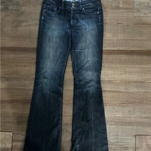PAIGE Womens Hidden Hills Bootcut Jeans Low Waist Distressed Stretch Size 29x34